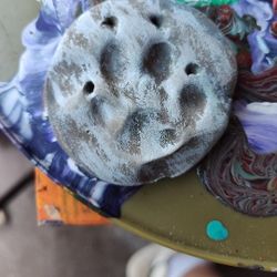 Homemade Clay Paw print Ornament 