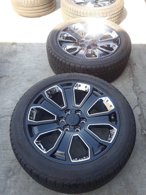 Chevy Tahoe Rims Chevrolet Suburban Wheels Silverado Snowflakes Trail Boss High Country Ltz Rst Z71 Yukon Sierra Denali Cadillac Escalade 