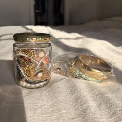 Gold Mystery Jewelry Jar