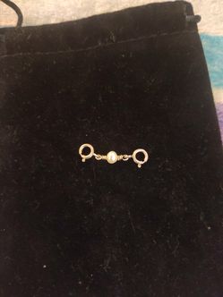 Sterling silver 925 freshwater single pearl necklace extender