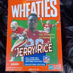 49ers Jerry Rice Collector's Unopened Wheaties Box (1995) Cereal from the 90's!!