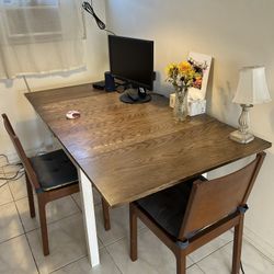 Expandable Dining Table & Chairs