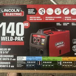 Lincoln Electric 140 Amp Weld Pak 140 HD MIG Wire Feed Welder w/Magnum 100L Gun