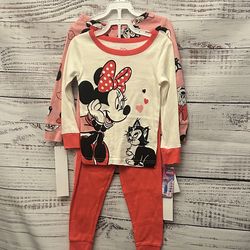 NWT set of 2 Disney Minnie Mouse pajama sets size 4t