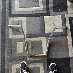 Motorcycle Bars, Hard Bags, Wheel with white wall tire