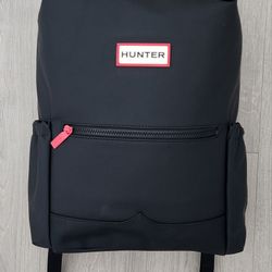 🔥 HUNTER Top Clip Rubberized Weather Resistant Travel Weekender Backpack NWT