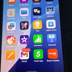 Black iPhone 16e By  boost mobile