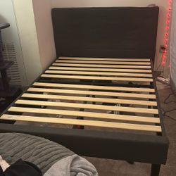 Gray Full Size Bed Frame