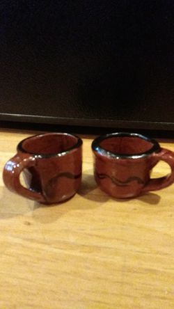 2 small cups from mexico