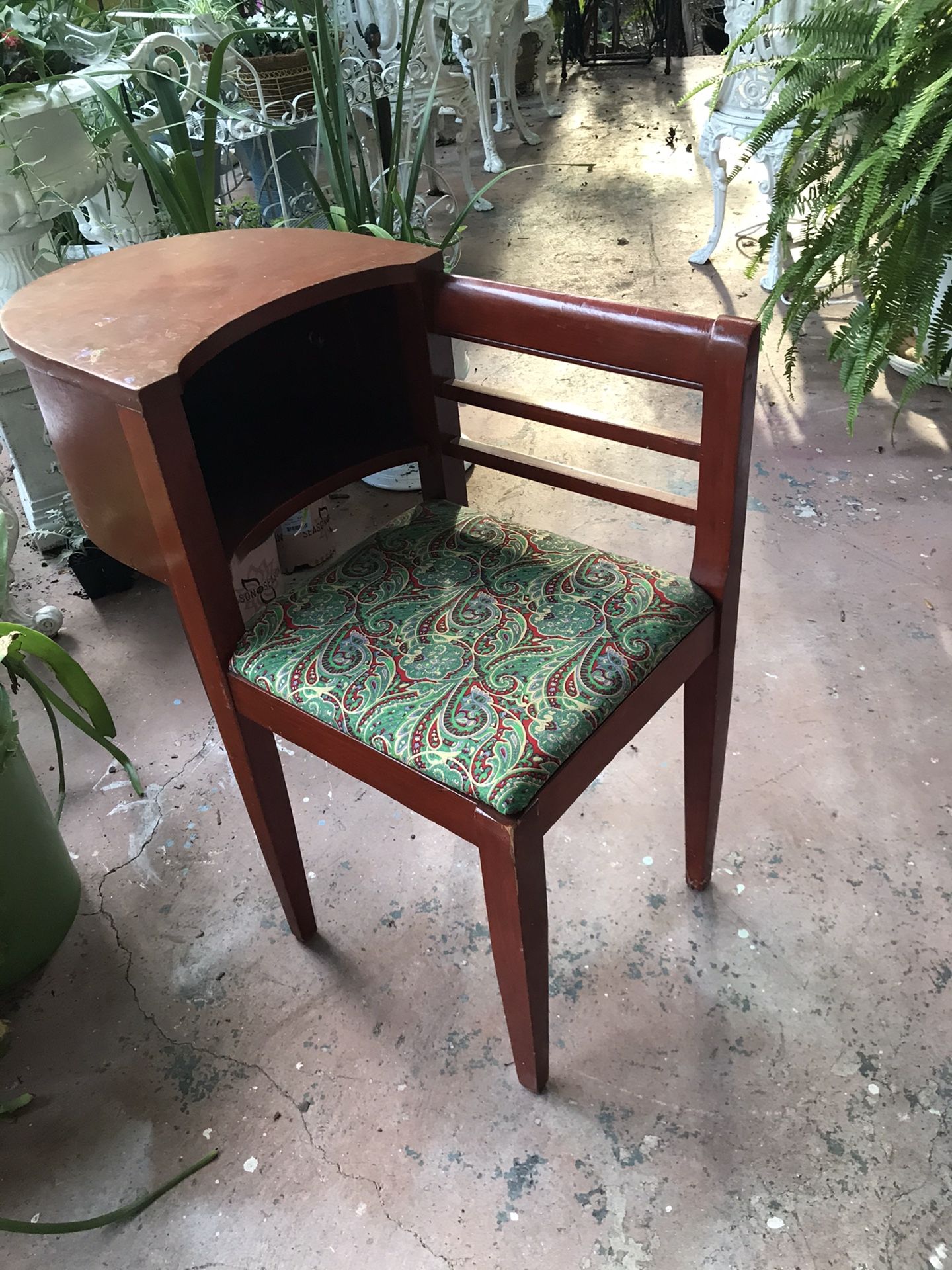 Beautiful antique telephone holder table