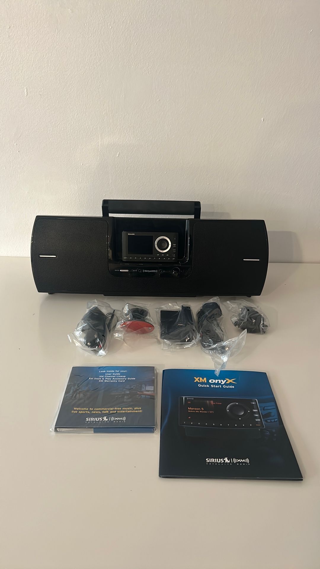 SXPL1V1 Onyx Plus Satellite Car Radio with Vehicle Kit   Plus  SiriusXM SXSD2 Portable Boom Box 