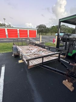 16 ft trailer with gate