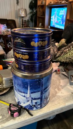 Metal tins four