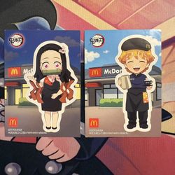 Demon Slayer Kimetsu no Yaiba McDonalds Sticker (2pcs)