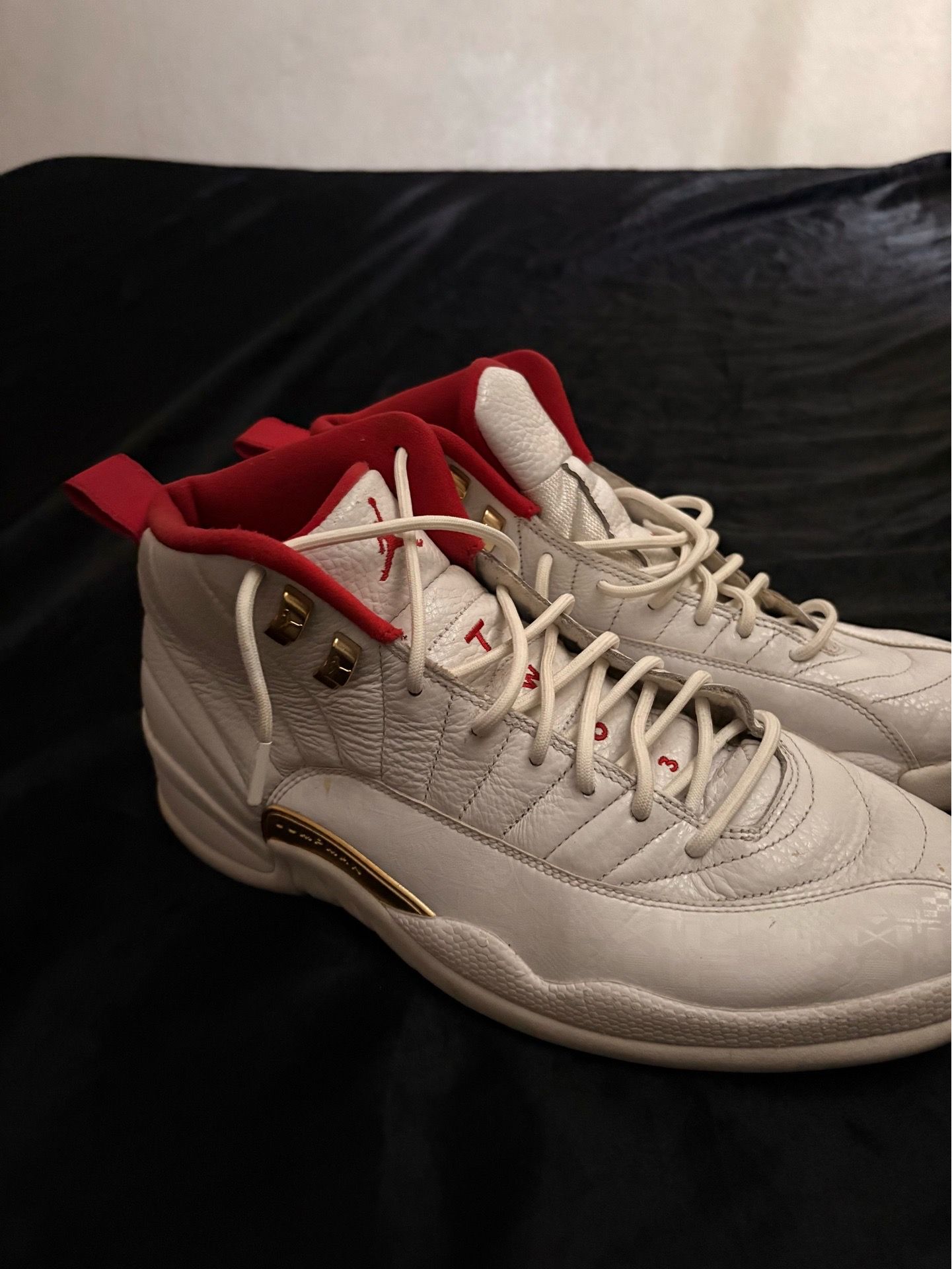 White & Red Jordan 11s