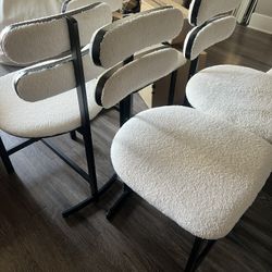 Modern Dining Chair Black White 