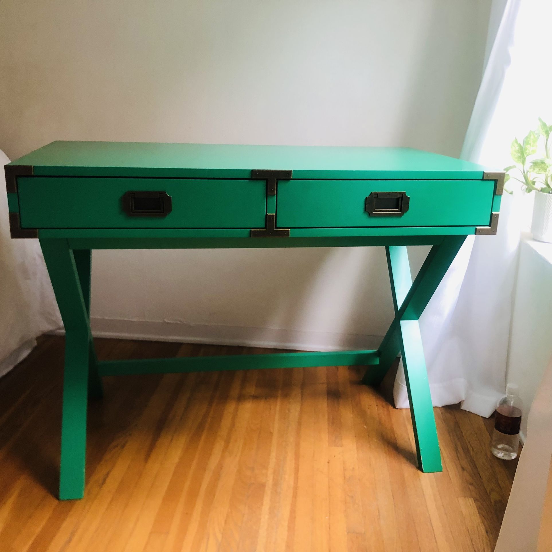 Crate and Barrel Land of Nod Green Campaign Desk