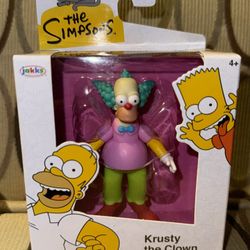 The Simpsons Krusty The Clown Action Figure Figurine Brand New In Packaging Box.