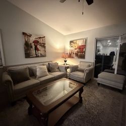 Sofa Chair And Ottoman