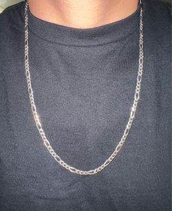 Sterling Silver Figaro Link Chain