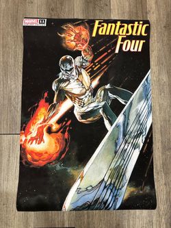 Fantastic four silver surfer Simone Blanchi art poster
