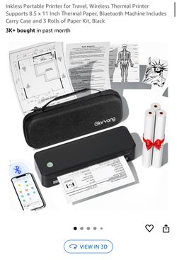 Inkless Portable Printer Kit