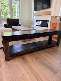 Metal sheet/ wood bench from Pottery Barn