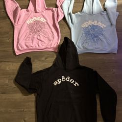 Bundle Of 3 Sp5der hoodies