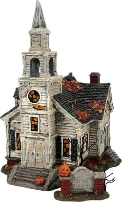 Dept 56 Elvira The Fallen Church of Fallwell Village New in Box, Limited Edition