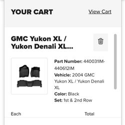 GMC Yukon Weathertech Floor Mats
