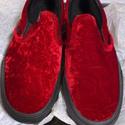 Suede Red Vans 