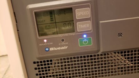 BlueAir 555EB HEPA Silent Air Purifier Tower Remote Control Brand