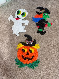 Vintage Melted Plastic Popcorn Halloween