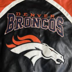 Denver Broncos Vintage Leather Jacket 