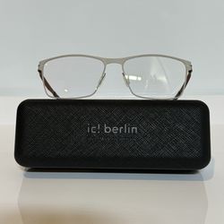 New IC Berlin Dusty Ash Unisex Metal Eyeglasses 