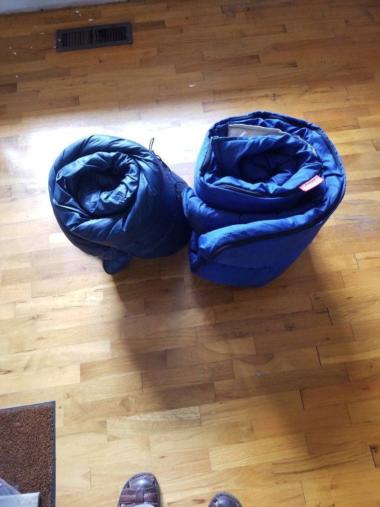 2 Sleeping Bags 1 Is Coleman