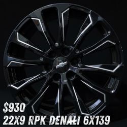 Wheels 22 X 9 RPK 6X.139 $930