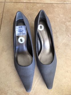 Grey Canvas pumps