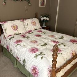 Antique Bed frame & Mattress 