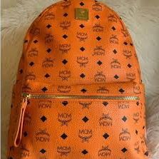 MCM  Orange Vintage Backpack ORIGINAL 