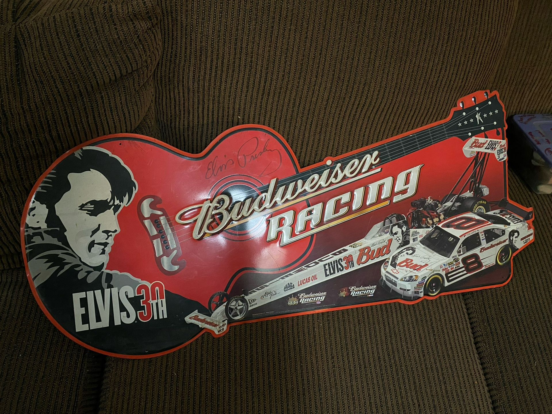 30th Anniversary Budweiser Racing Signed By Elvis Presley