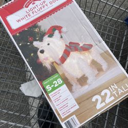 Light Up White Fluffy Dog Hard To Find