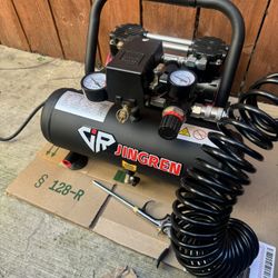 New Air Compressor Very Quiet And Comes With Hose/ Air Nozzle 