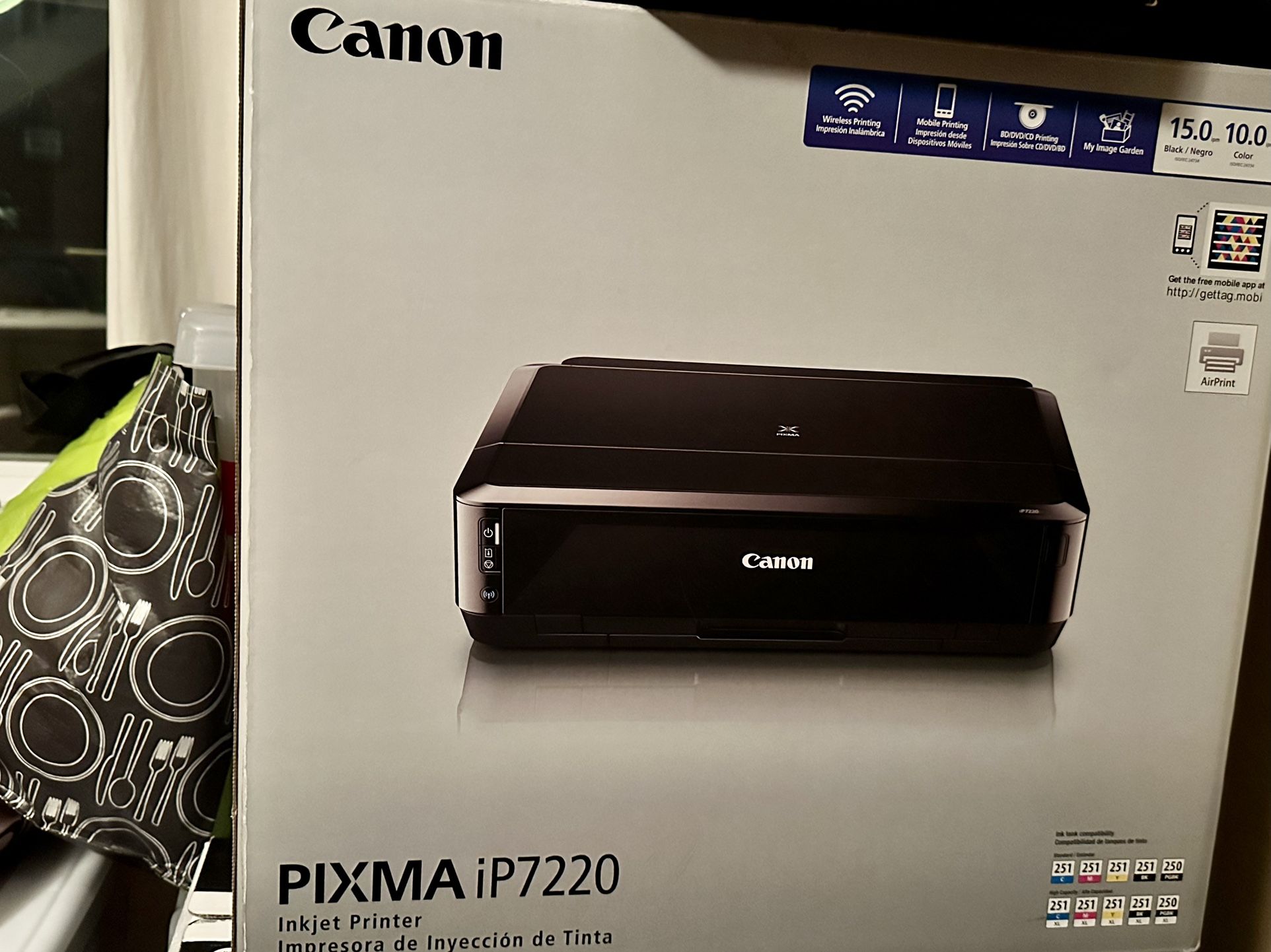 Canon Pixma Ip7220 Inkjet Printer