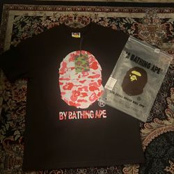 Bape Shirt Black X Pink