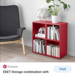 Ikea Eket Cabinets (Red)