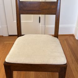 Crate & Barrel Basque Chair With Cushion