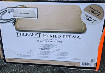 Therapet pet dog car heat mat