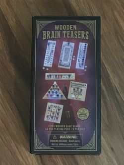 Wooden Brain Teasers New 