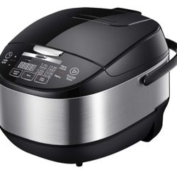 COMFEE' 5.2Qt Asian Style Programmable All-In-1 Multi Cooker, Rice Cooker, Slow Cooker, Steamer, Saute, Yogurt Maker, Stewpot With 24 Hours Delay Time